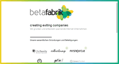 Desktop Screenshot of betafabrik.de