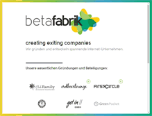 Tablet Screenshot of betafabrik.de